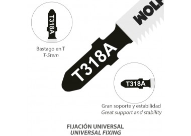 Hoja Larga Sierra Calar Metal Fino 5 Piezas HSS 21 TPI