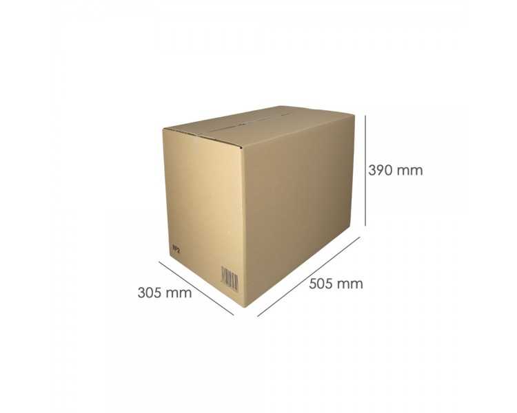Caja Embalaje Nº2 Anonima 500 x 305 x 377 mm.