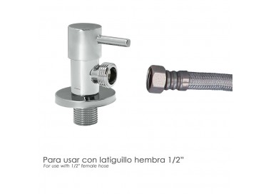 Llave De Escuadra Cerámica 1/2" - 1/2"