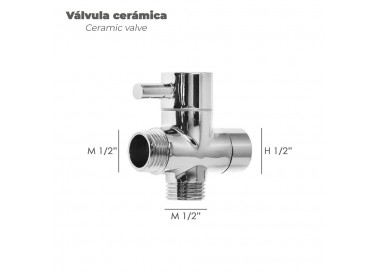 Ducha Bidet WC Con Válvula Cerámica H 1/2"  M 1/2" M 1/2"