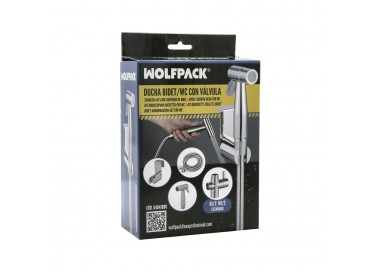 Ducha Bidet WC Con Válvula Cerámica H 1/2"  M 1/2" M 1/2"