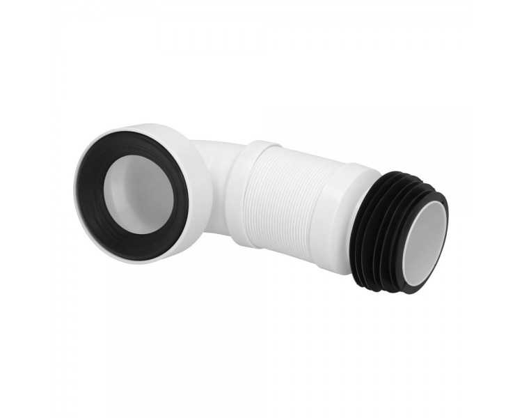Manguito Inodoro Extensible T-138  Acodado