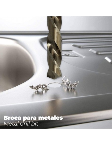 Broca Cobalto Hss Cilindrica 1,00 mm. Blister 2 Unidades.
