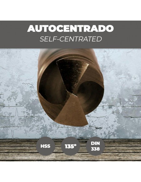 Broca Cobalto Hss Cilindrica 10,00 mm. Blister 1 Unidad.