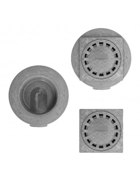 Caldereta Sifonica Pvc Horizontal 200x200/90mm