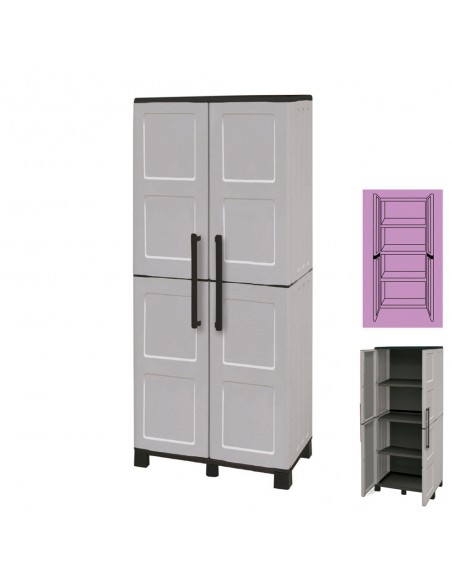 Armario Resina 68x37x169 cm. Alto.