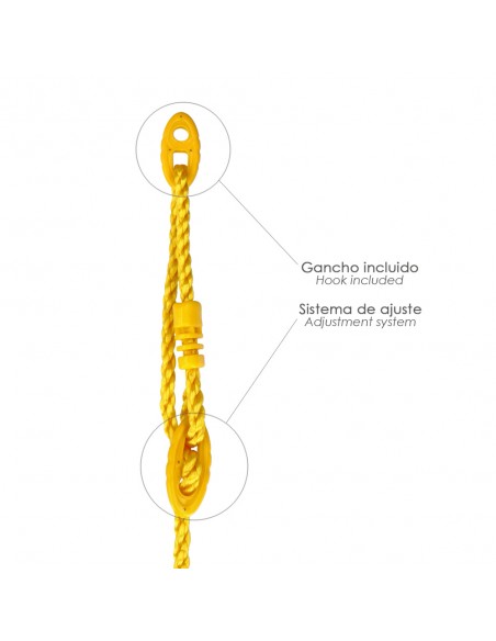 Columpio Jardin Asiento Con Cuerda