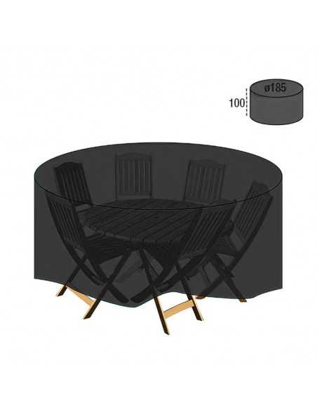 Funda Cubre Mesa / Conjunto Diámetro 185x100 cm.