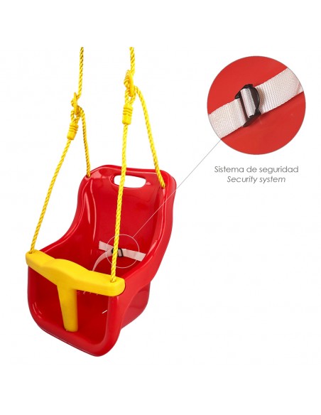 Columpio Jardin Asiento Bebe 38x25x52 cm.