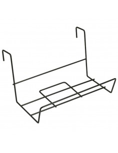 Soporte Para Jardinera Balcon Acero Plastificado Negro 41x18 cm.