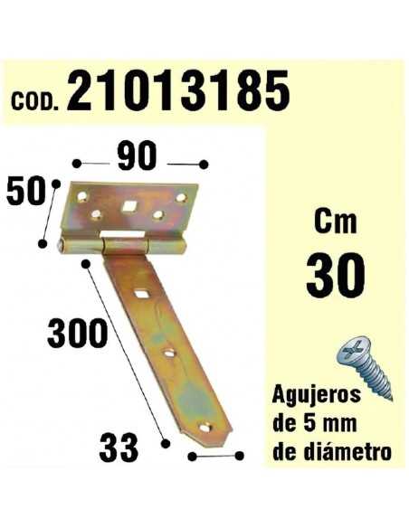 Soporte Para Madera Bisagra Bicromatado 300 mm.