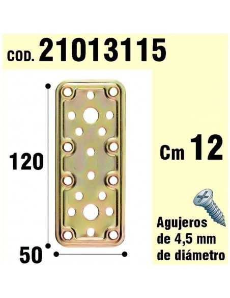 Soporte Para Madera Placa Bicromatada 50x120 mm.