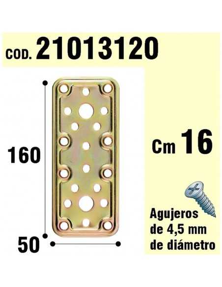 Soporte Para Madera Placa Bicromatada 50x160 mm.