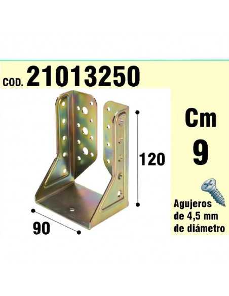 Soporte Para Madera Alas Interiores Bicromatado  90 mm.
