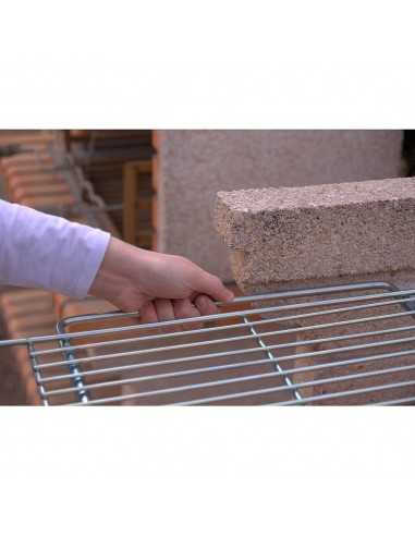 Parrilla Barbacoa Extensible 60/70x40cm Zincada