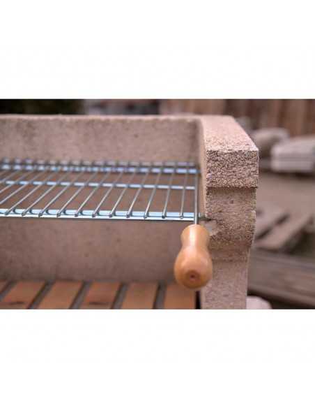 Parrilla Barbacoa Extensible 60/70x40cm Zincada