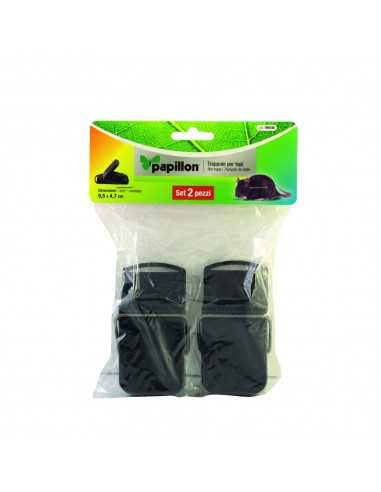 Trampa ratones plastico 9.5 x 4.7 cm. (Bolsa 2 unidades)