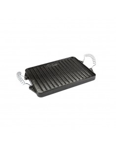 Plancha Hierro Fundido Esmaltada Rectangular 21 x 27 cm.