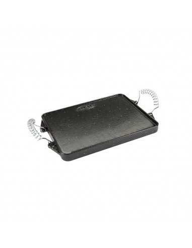 Plancha Hierro Fundido Esmaltada Rectangular 21 x 27 cm.