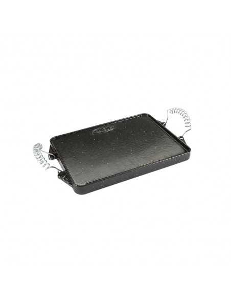 Plancha Hierro Fundido Esmaltada Rectangular 21 x 27 cm.