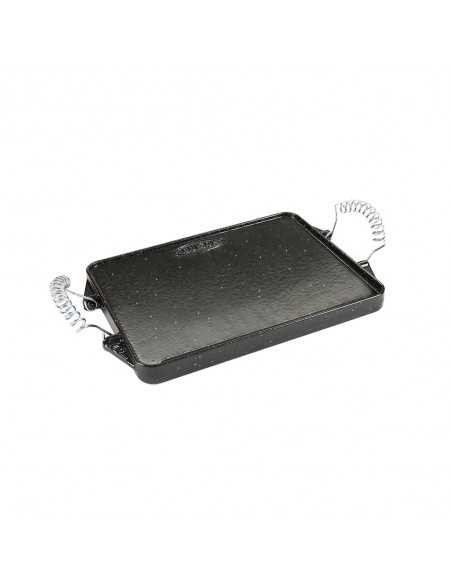 Plancha Hierro Fundido Esmaltada Rectangular 24 x 44 cm.