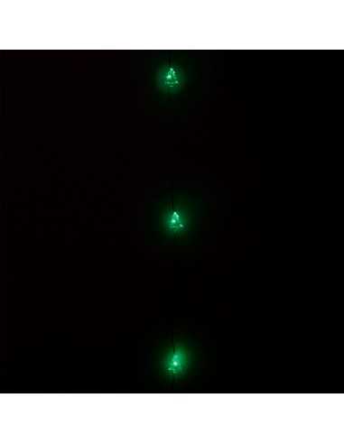 Guirnalda Luces Navidad Arboles 20 Leds Color Verde. Luz navidad interiores IP20 A Pilas 3AA (No Incluida)