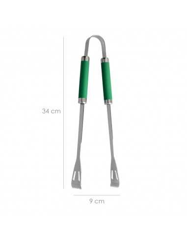 Set Complementos Para Barbacoa 3 Piezas. (Espatula, Pinzas y Tenedor) 34,5 cm.