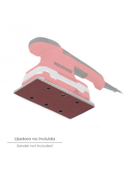 Lija Recambio Con Velcro 93x228 mm. con Agujeros Grano  80 (10 Piezas)