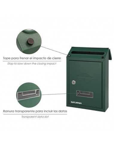 Buzon Exterior 205 x 300 x 70 mm. Verde