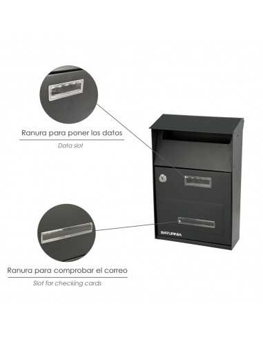 Buzon Exterior Country Gris Oscuro 215 x 320 x 105 mm.