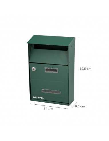 Buzon Exterior Country Verde 215 x 320 x 105 mm.
