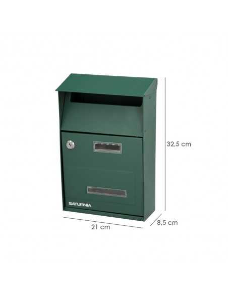 Buzon Exterior Country Verde 215 x 320 x 105 mm.