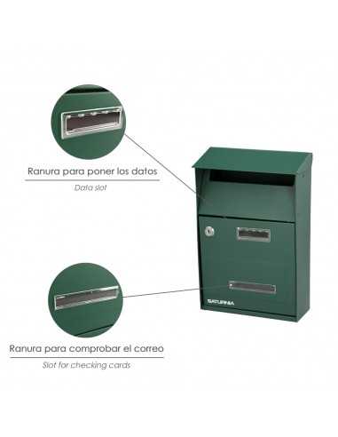 Buzon Exterior Country Verde 215 x 320 x 105 mm.