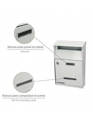 Buzon Exterior Country Blanco 215 x 320 x 105 mm.