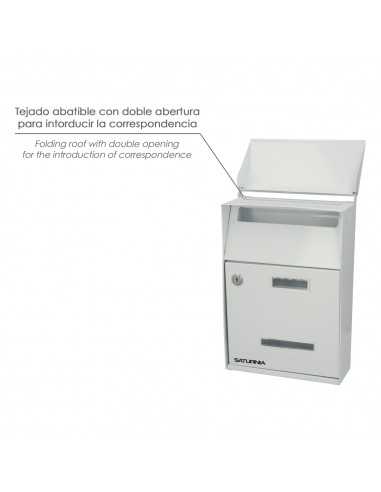 Buzon Exterior Country Blanco 215 x 320 x 105 mm.