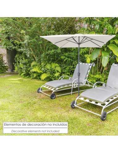 Sombrilla De Jardin Rectangular 2x3 Metros