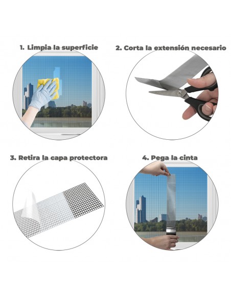 Cinta Reparadora Tela Mosquitera 5 Cm x 200 Cm