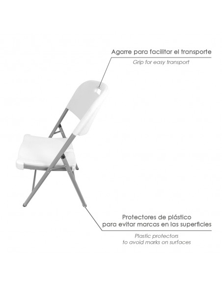 Silla Plegable Con Agarre 88x48x57cm