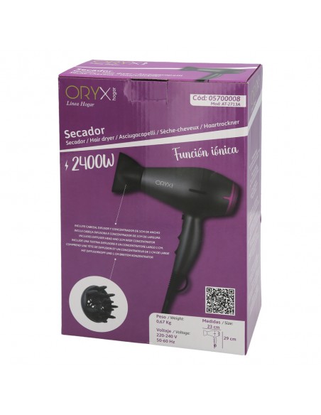 Secador Pelo 2400 Watt Oryx