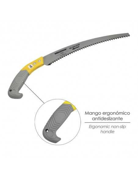 Serrucho Podar Curvo Mango TPR JD-330 Mm