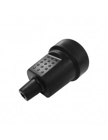 Base Aerea Toma Tierra Goma 4/4,8 mm. Negro (Industrial)
