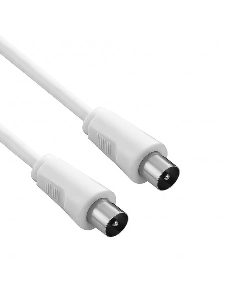 Prolongacion Tv - Video. 5 metros Toma 9,5 mm. Con Adaptador Macho Hembra