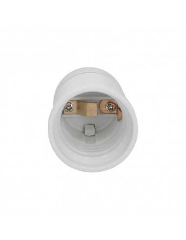 Portalamparas 4 Amperios Rosca E-27 Obra Blanco.