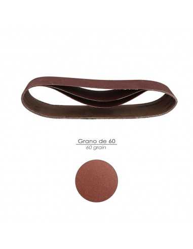 Lija Recambio Para Lijadoras De Banda  75x457 mm. grano  40 (Pack 3 Piezas)