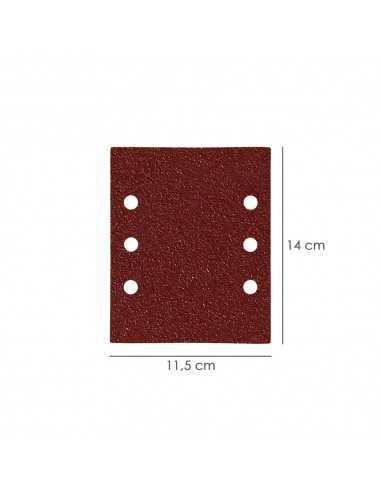 Lija Recambio Con Velcro 114x140 mm. Con Agujeros Grano 40 (10 Piezas)