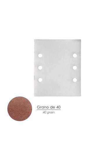 Lija Recambio Con Velcro 114x140 mm. Con Agujeros Grano 40 (10 Piezas)