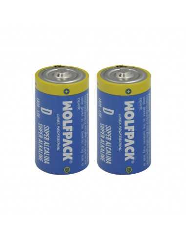 Pila Wolfpack Alcalina D - LR20 (Blister 2 Piezas)
