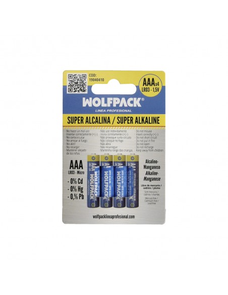 Pila Alcalina AAA LR-3  Blister 4 Piezas