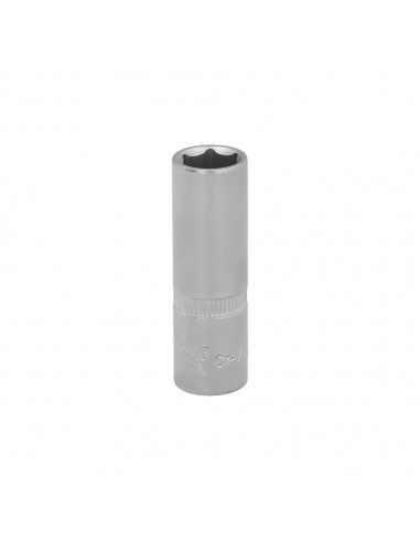 Llave Vaso 1/4" Hexagonal Larga 11 mm. Perfil de 6 caras. Acero Cromo Vanadio, Aristas Redondas