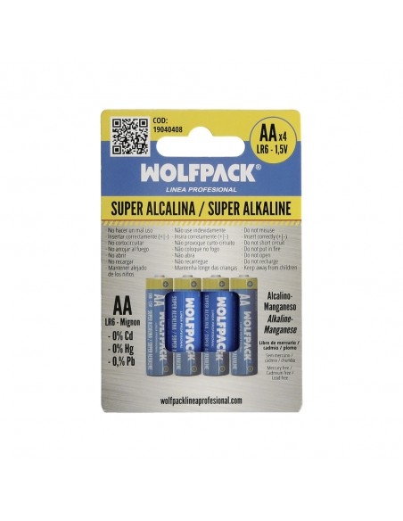 Pila Alcalina AA LR-6  Blister 4 Piezas